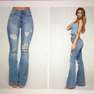 Jayla High Waist Flare Jean - NWT Fashion Nova